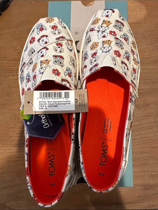 Toms Shoes - TOMS WOMEN’s Alpargata Slip-On Shoes in Natural Tropical Dogs Print